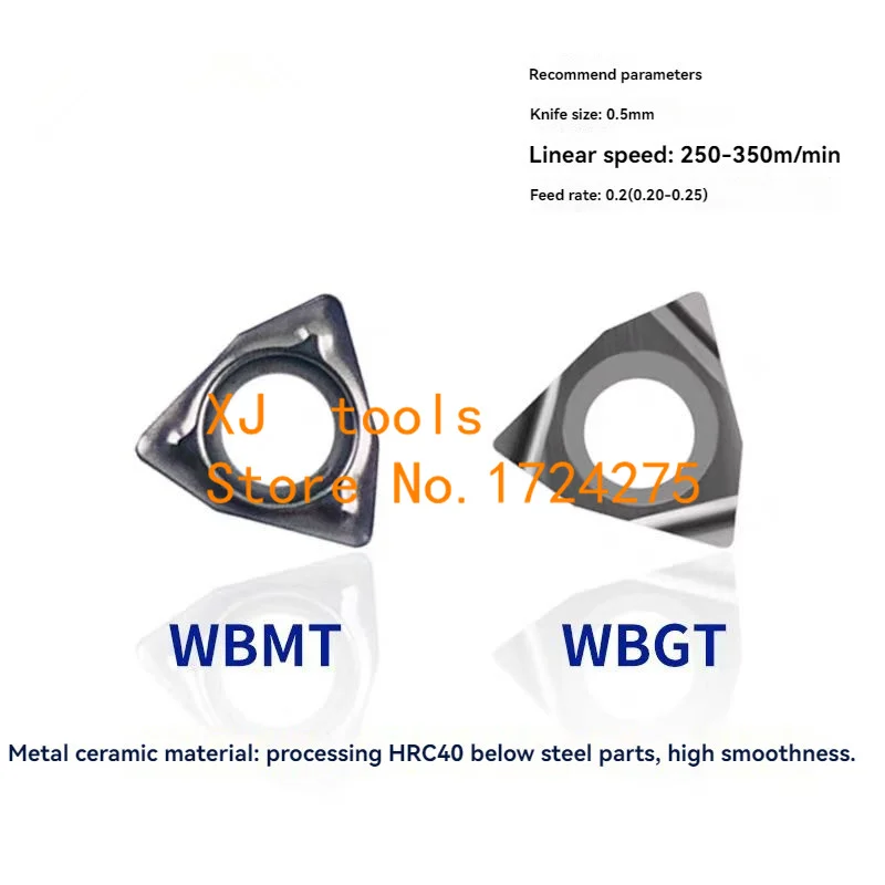 10 pezzi WBMT 060102   WBGT 060102   SF/WBGT 060104 Inserto in metallo duro LF, piccoli utensili Portautensili per tornitura Barra noiosa Parti di macchine utensili CNC