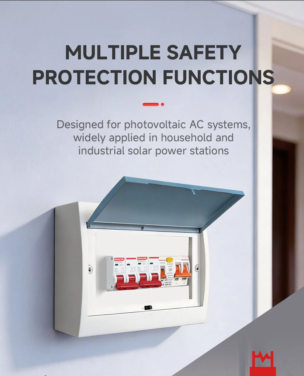 SHACHI AC Mini-Leitungsschutzschalter MCB 2P 16A 20A 25A 32A 40A 63A 220V 400V C-Typ DIN-Schienen-Luftschalter für den Überlastschutz im Haushalt – Detail 5