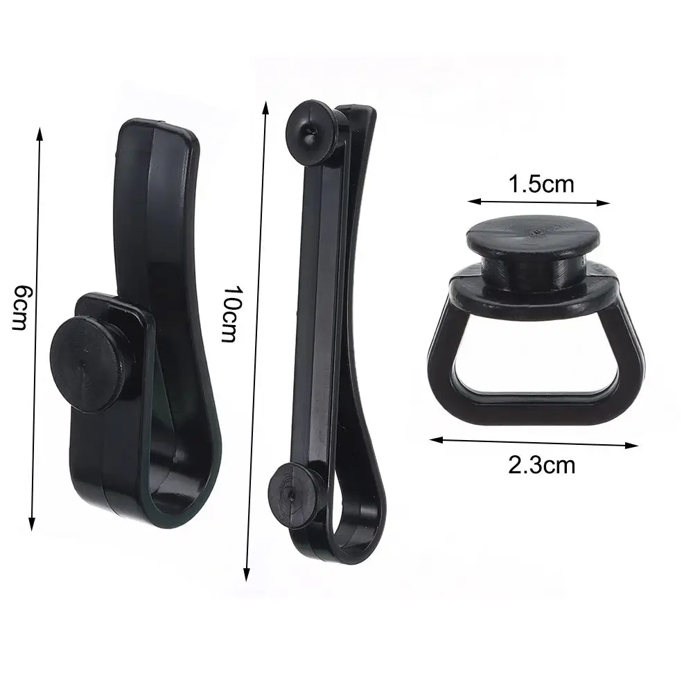 3Pcs/Set Plastics Bags Hooks Accessories Holder Organizer Button Beach Tote Bags Accessories Multi-Purpose Key Holder