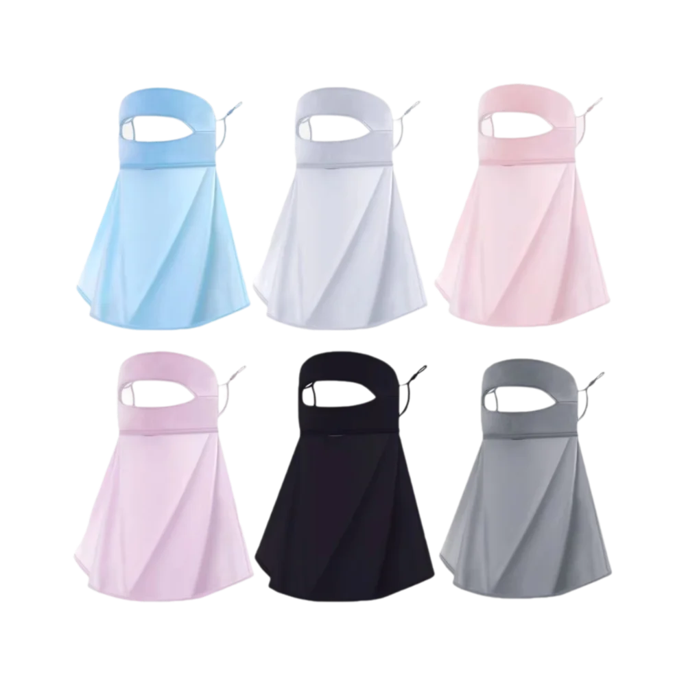 

Балаклава Mas Солнцезащитный чехол для лица 360, полное покрытие, анти-УФ-маска для лица, пылезащитная UPF50 + летняя повязка на голову