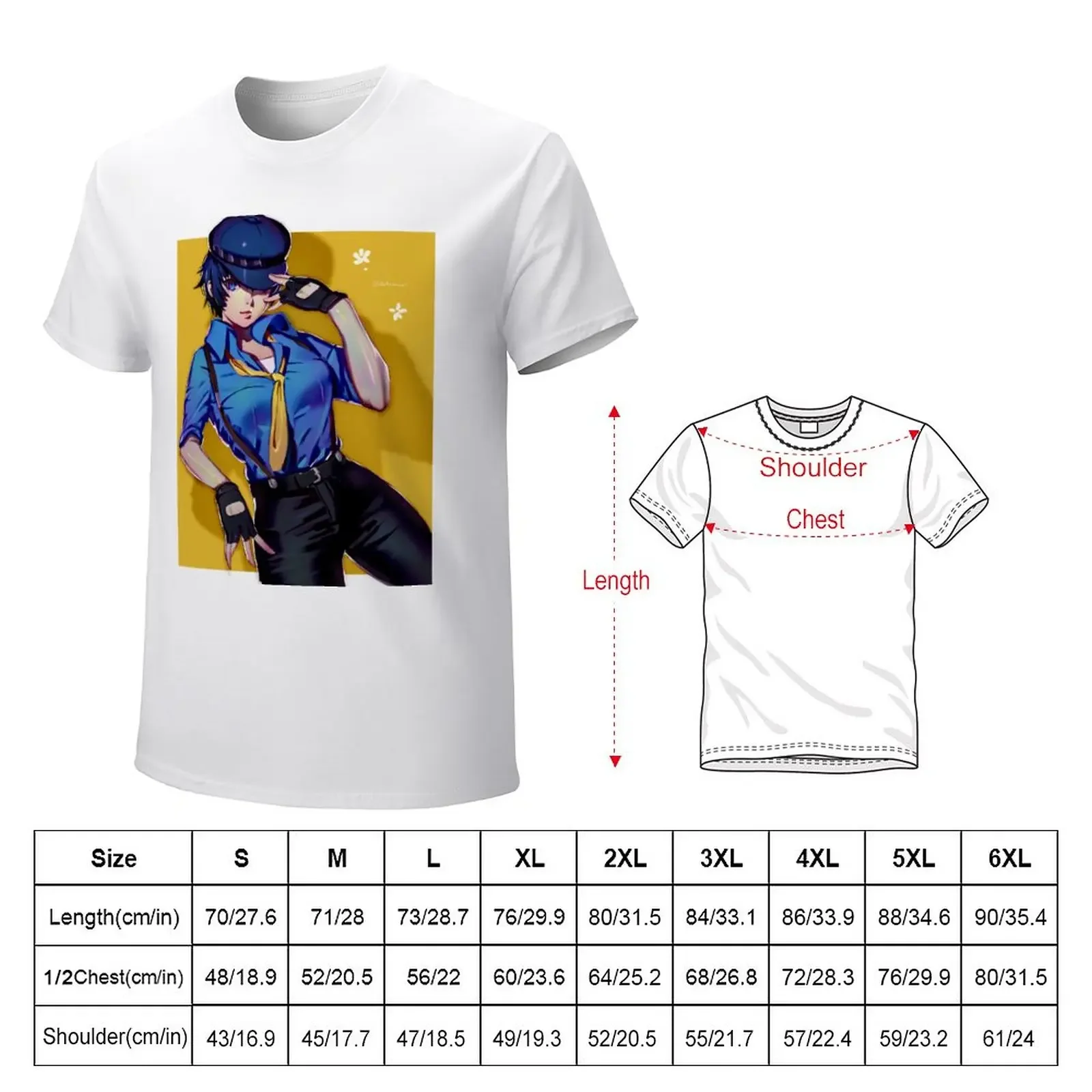 Naoto Shirogane P4DAN T-Shirt boys whites Blouse mens t shirts casual stylish