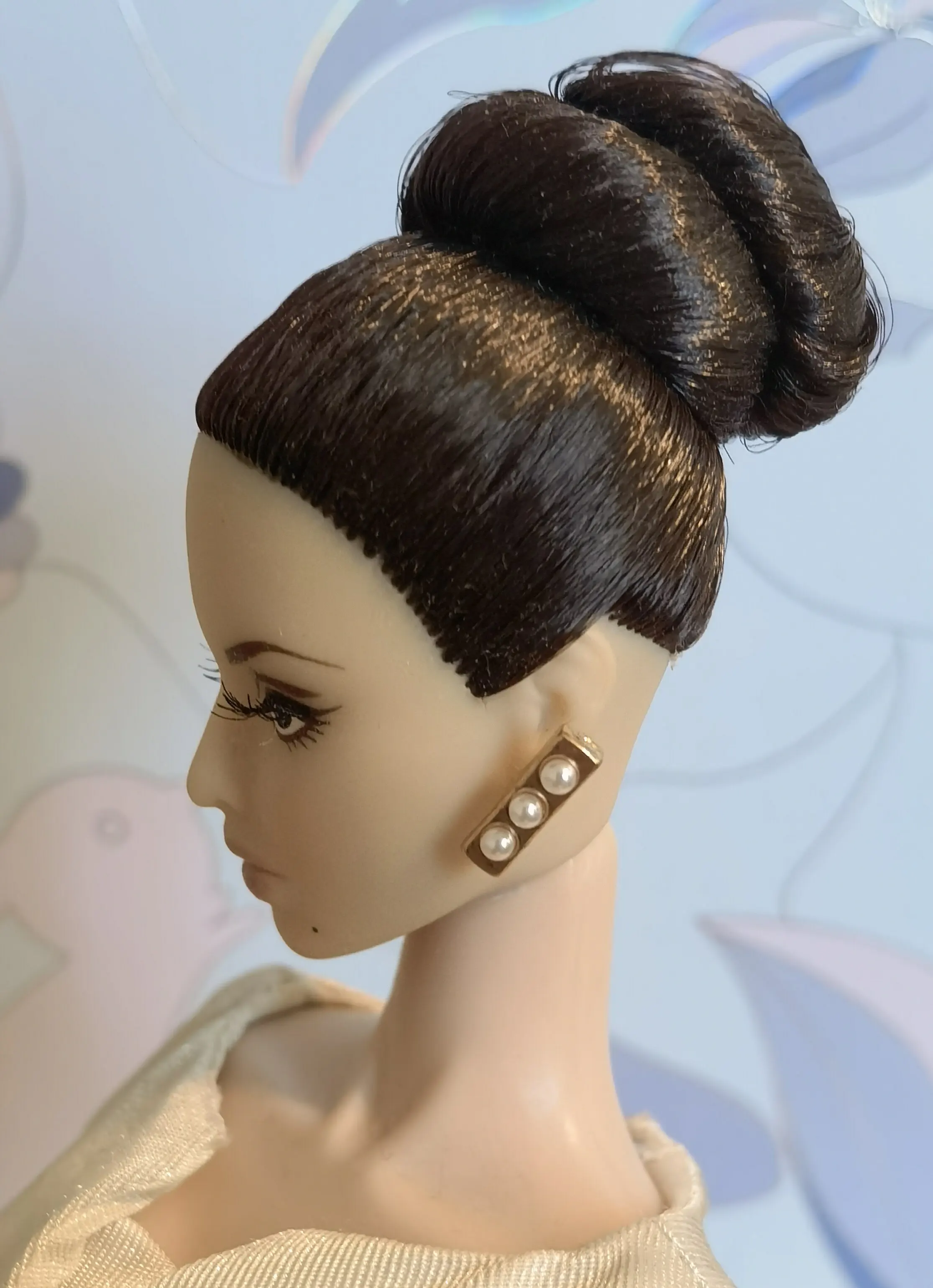 1/6 Doll Jewellery Parts Luxury Green Diamond Fan-Shaped Earrings / Star / Lightning / Flower Earrings For 30cm Supermodel Doll