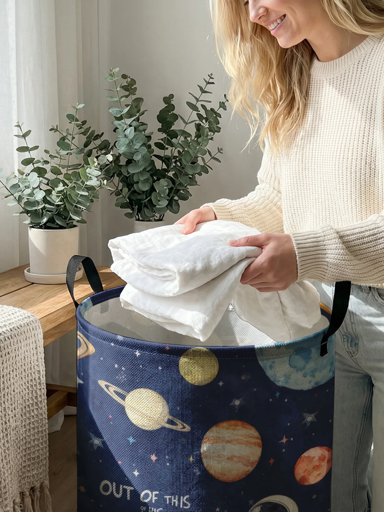 Cesta de Almacenamiento Plegab - Storage Basket Fabric reseña y precio