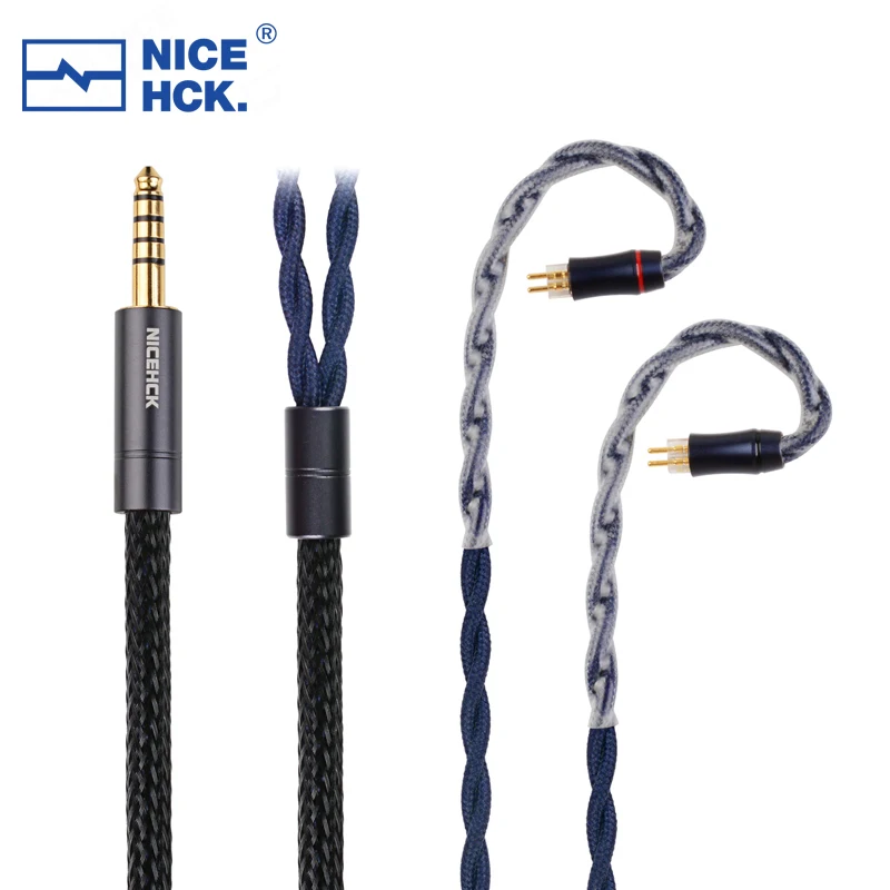 NiceHCK DragonScale Flaggschiff 7N OCC+Palladium Silberlegierung Mixed Kopfhörer HiFi Kabel 3,5/2,5/4,4 mm MMCX/0,78/N5005 Pin für MK4