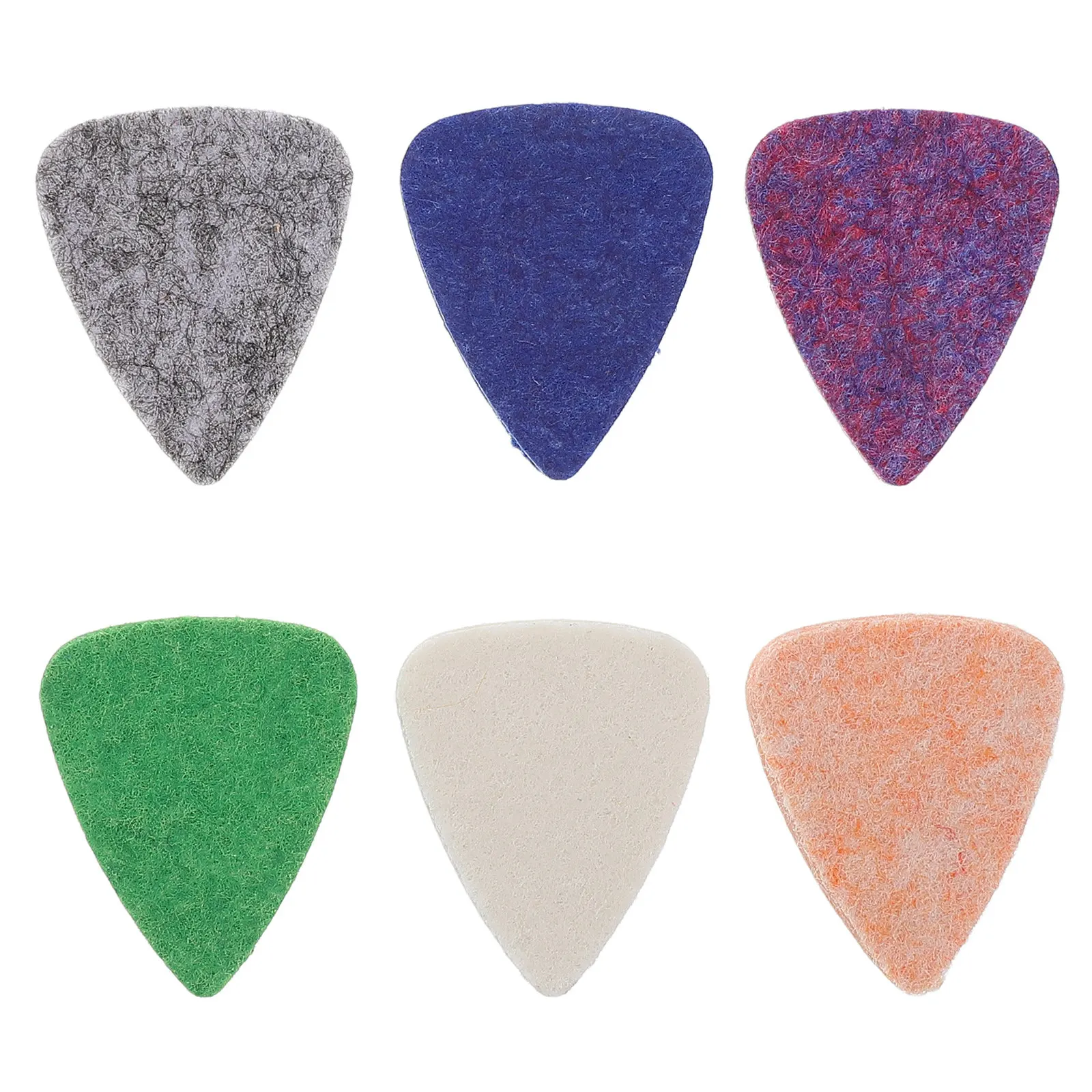 6Pcs Ukulele Felt Picks Soft Wool Thumb Finger Plectrums for Ukulele Players Beginners Smooth String Protection Cute
