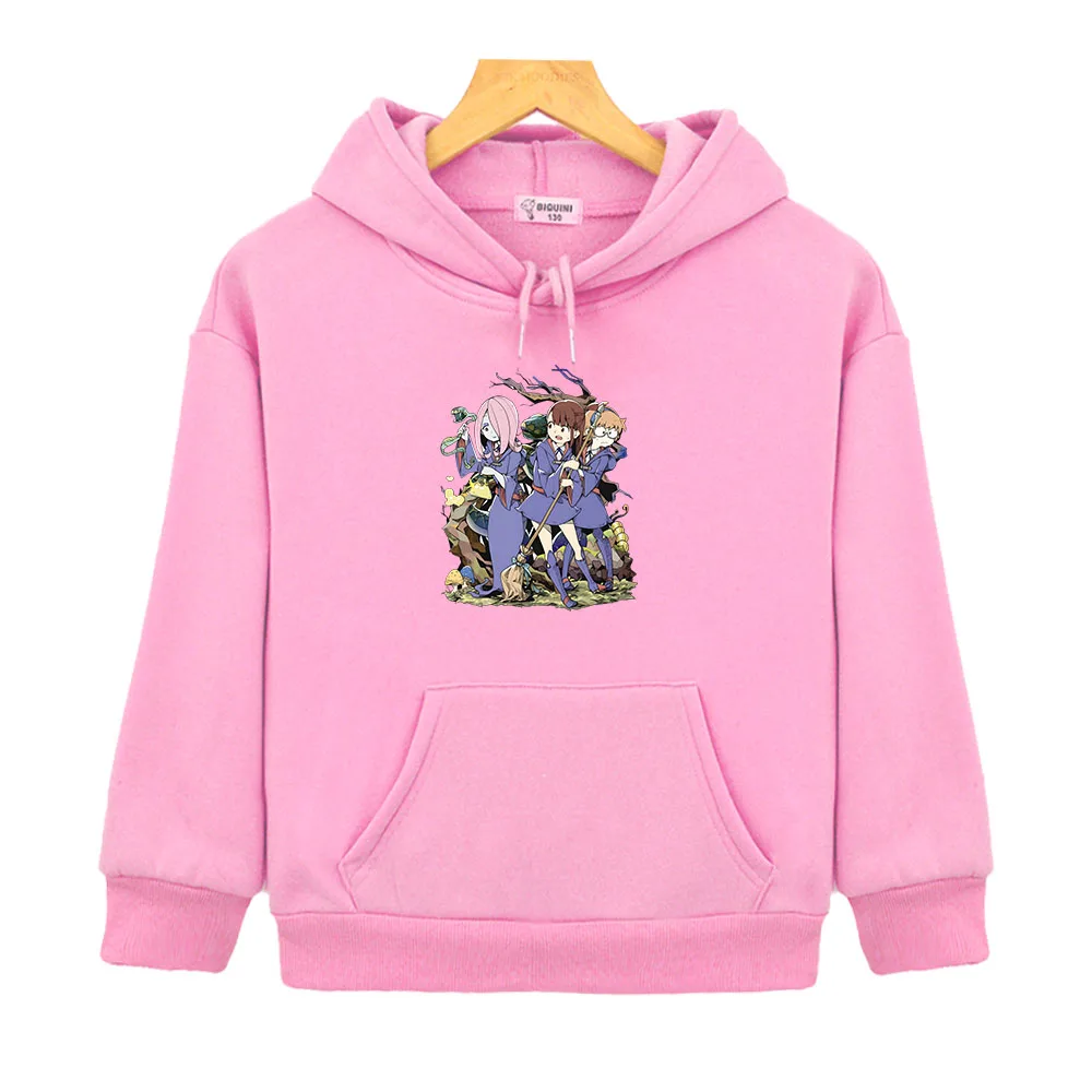 Little Witch Academia Cute Anime Hoodies Kawaii Comic Sweatshirts Funko Pop Boys/girls Clothes Gothic Cartoon Fleece Pullovers