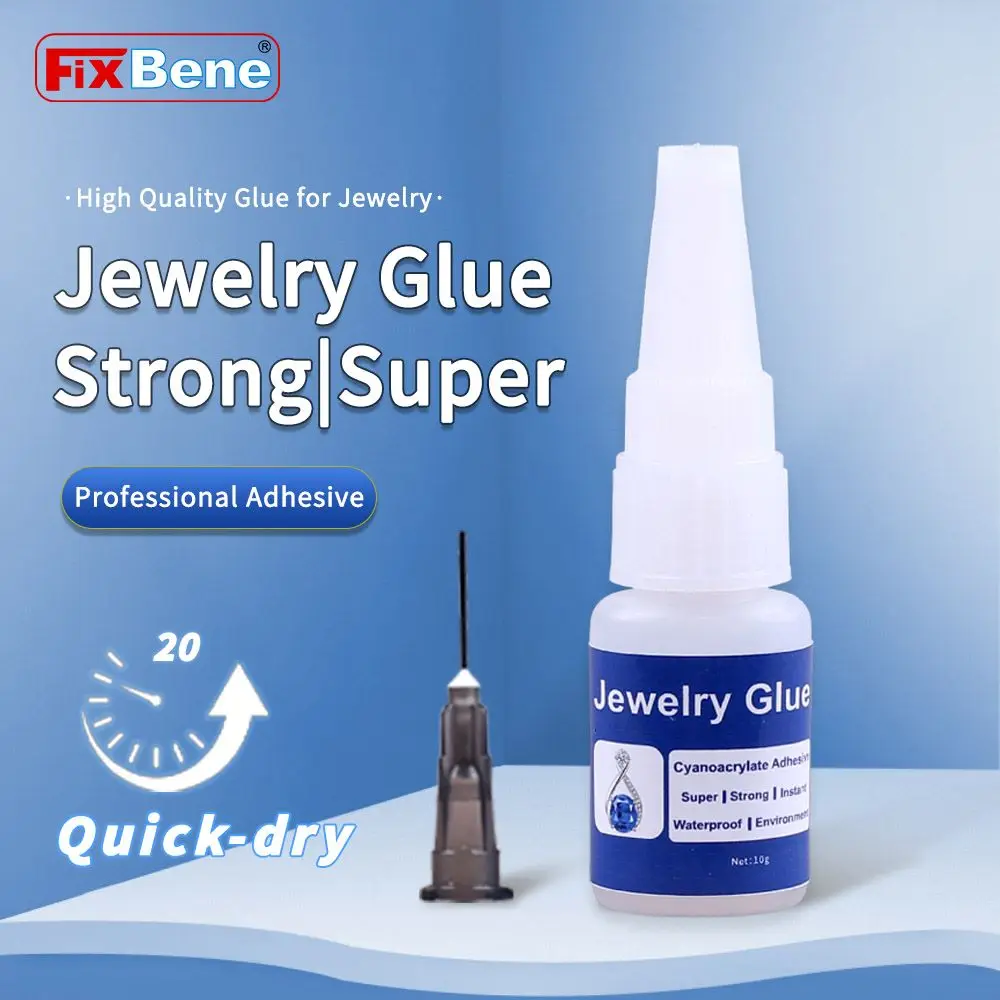 Strong Jewelry Super Glue Cyanoacrylate Powerful Liquid Clear Seconds Adhesive Rhinestone Crystal Glass Metal Craft Rubber Bond