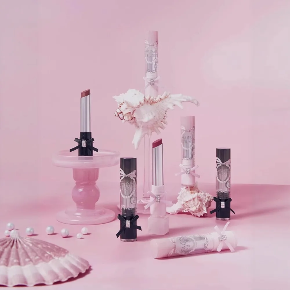 FLORTTE Glass Sea Series Solid Lip Gloss Water Gloss Mirror Lip Glaze