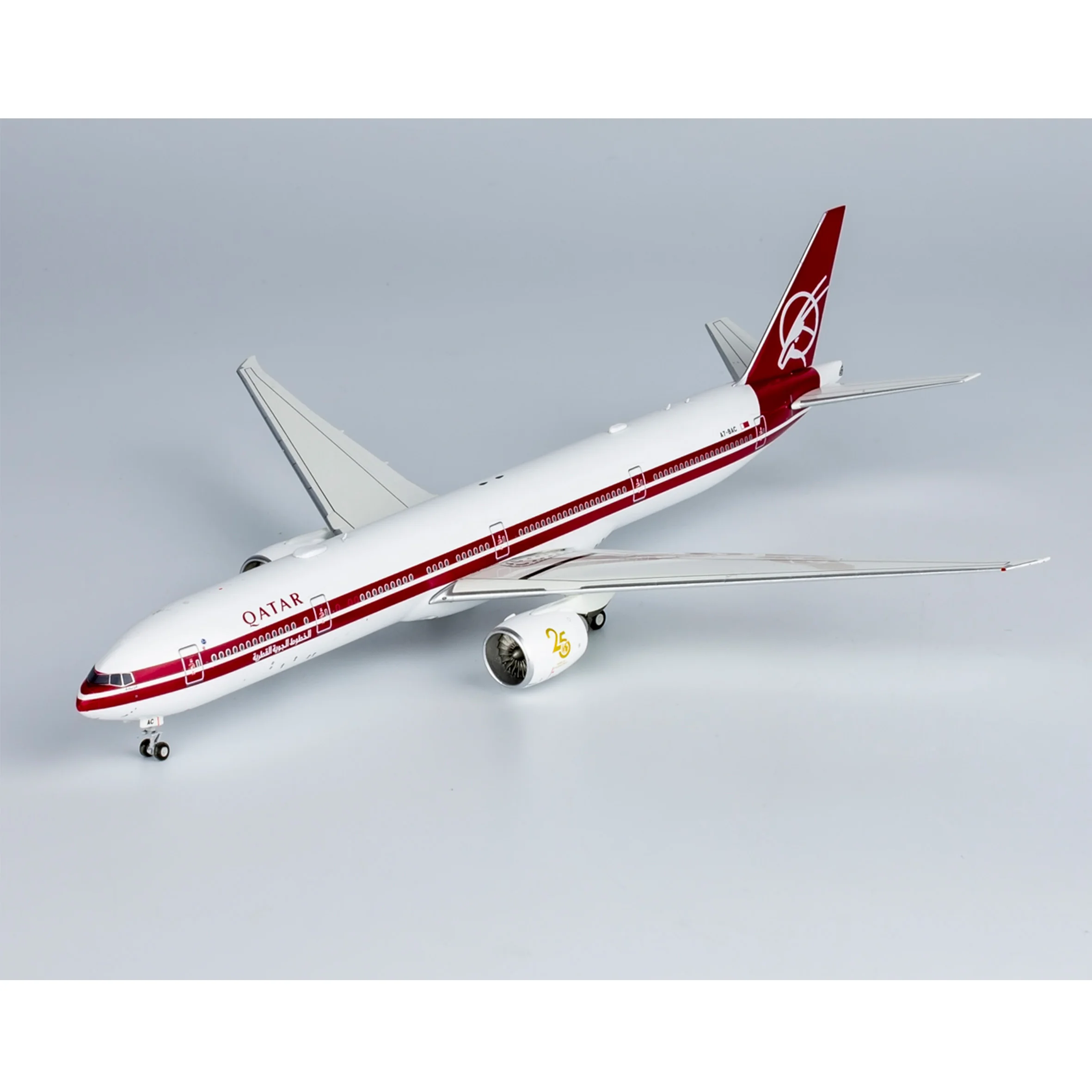 NG QTR022 1:400 قطر B777-300ER نموذج طائرة A7-BAC نموذج مجموعة سبائك (الكبار)