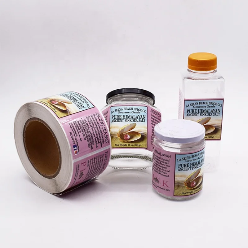 20 0 pieces.Custom.Custom Packaging Label Sticker Roll Private Logo Printing Stickers Food Jars Cans Spice Bottle