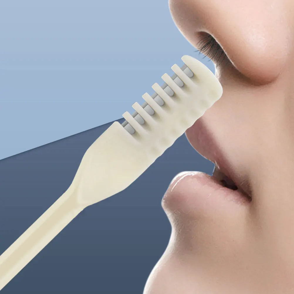 

12pcs Trimmer Beige Double Head Manual Nose Hair Remover For Women Cleaner Nasal Hair for Men Women Portable Nasal Tool