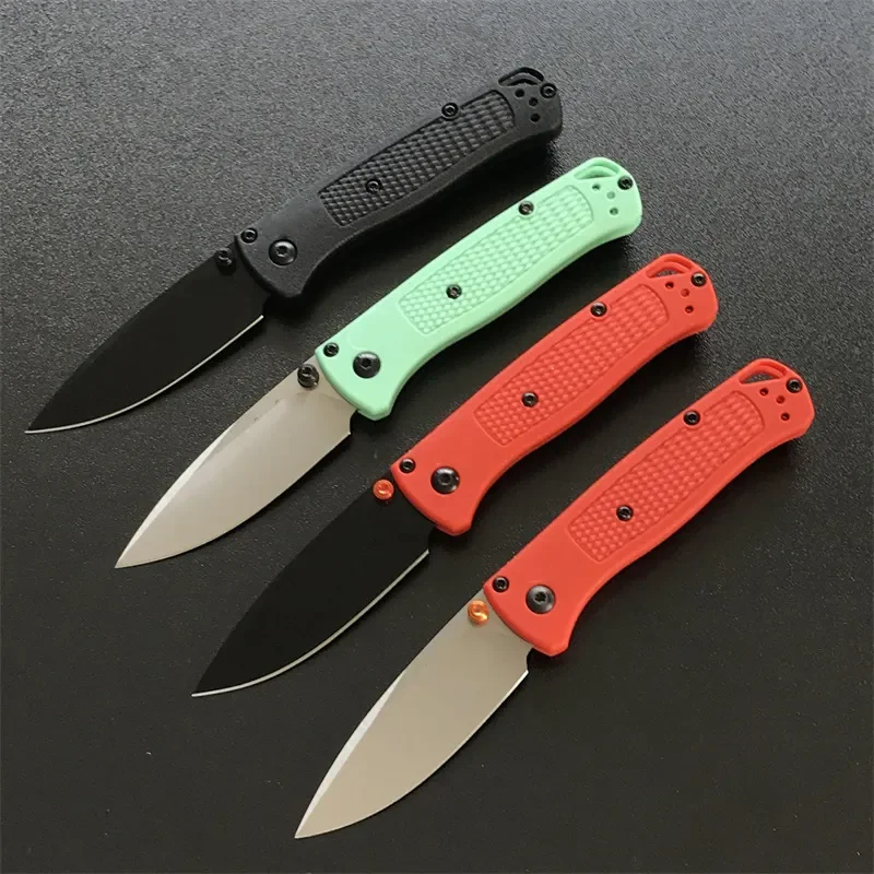 Mini Pocket Knives 533 Bugout Folding Knife Multicolor Nylon Fiber Handle Outdoor Camping Fishing Knives Safety Defense EDC Tool