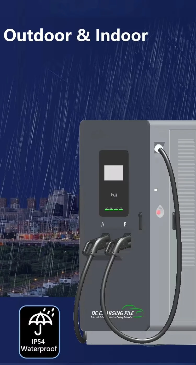 60kW-240kW with Wheels Fast DC Floor-mounted Portable EV Charging Station with Ce Certification