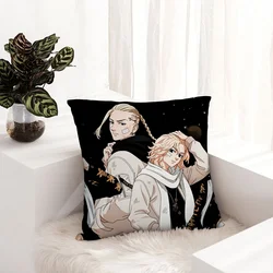 Anime T-Tokyo Revengers Pillow Case Plush Fabric Soft  Pillowcase Double Sided Print  Sofa Cushion Cover Throw Pillow Cover