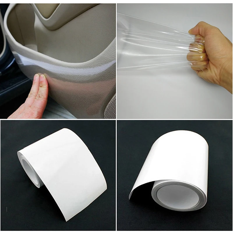 10x100cm PVC Protective Film Car Bumper Hood Paint Protection Sticker Anti Scratch Clear Transparence Film