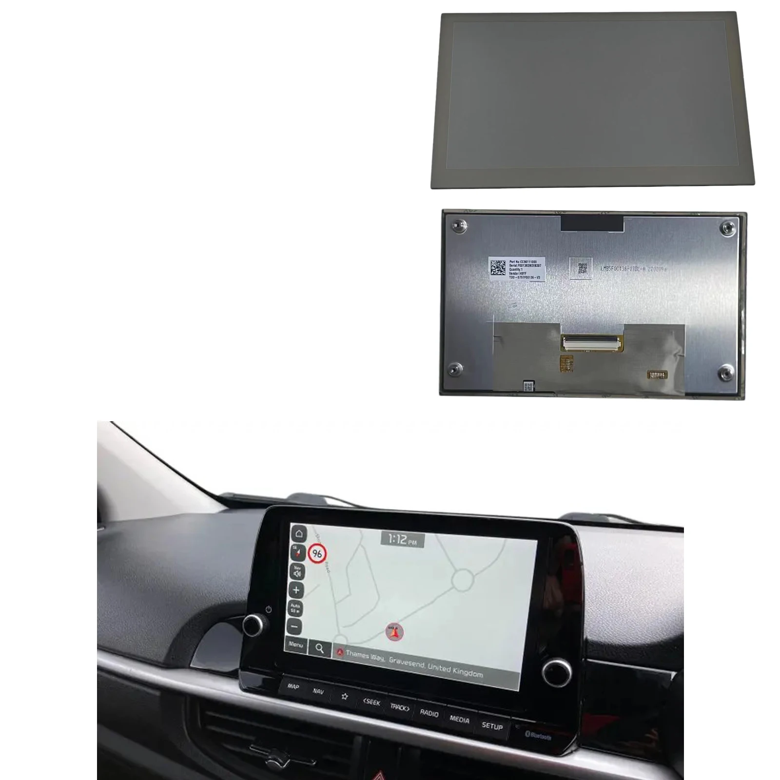 96560G6470FHV KIA PICANTO 2021 2022 2023 Car GPS navigation radio LCD Touch Screen Accessories 96560-G6470FHV for Replacement