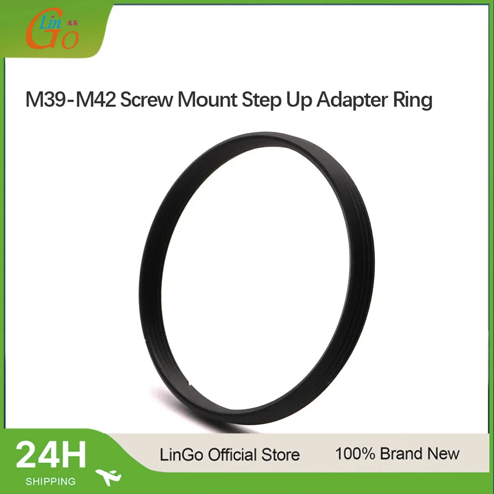 LinGo M39 To M42 Screw Lens Mount Adapter Step Up Ring M39 Lens To M42 39Mm To 42Mm Adapter Ring For Leica