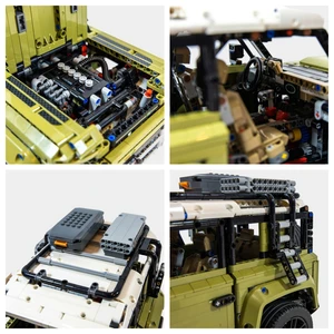 2025 Teknis Land Off-Road Defender Mobil Sport Blok Bangunan Set 2573 Buah Model MOC Mainan Kendaraan Batu Bata untuk Anak Laki-laki Hadiah Dewasa 12 teknik blok penjualan terbaik - №