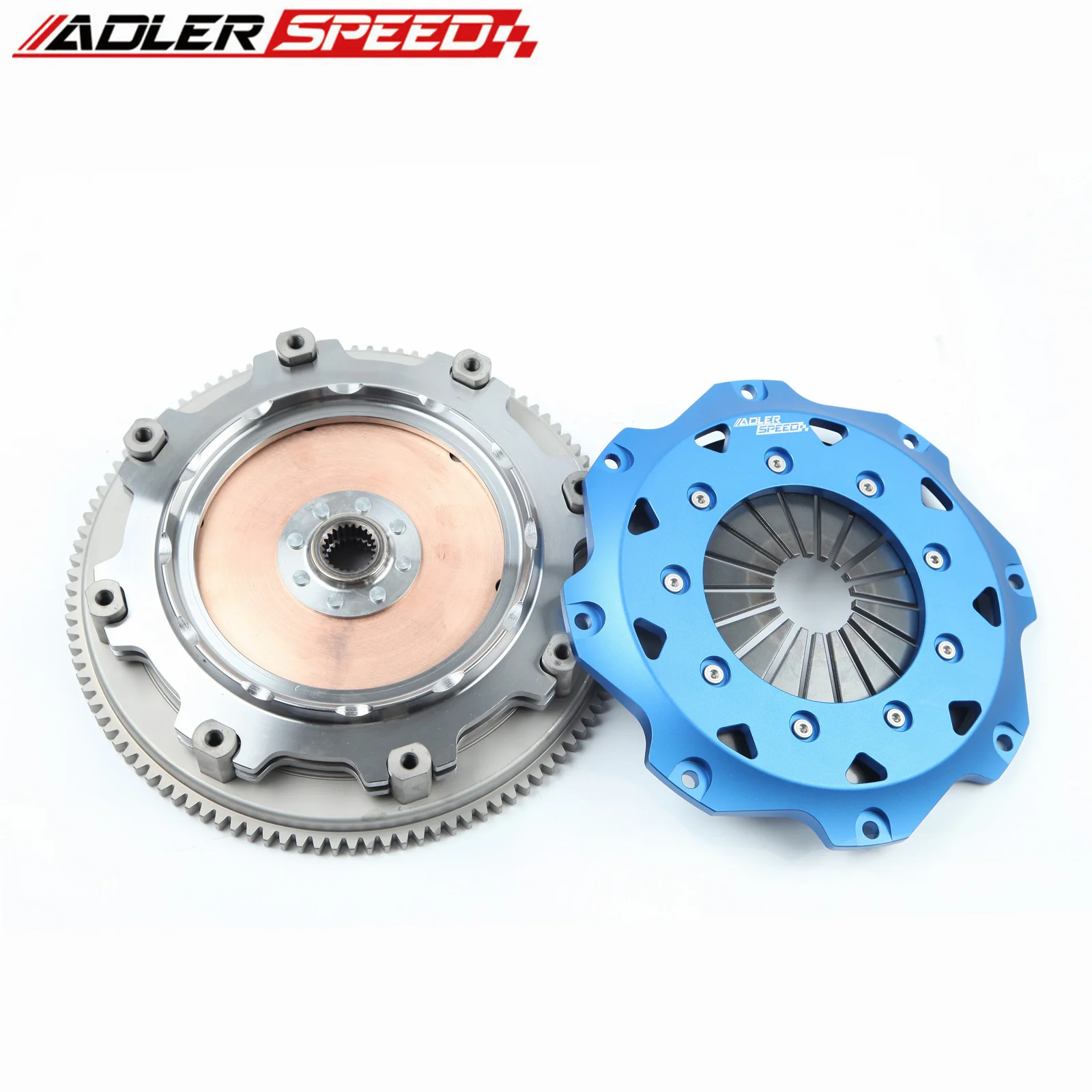 

ADLERSPEED 8.5" 215mm/7.25"185mm RACING CLUTCH TWIN DISC KIT FOR 1989-1998 NISSAN 240SX 2.0L Turbo SR20DET