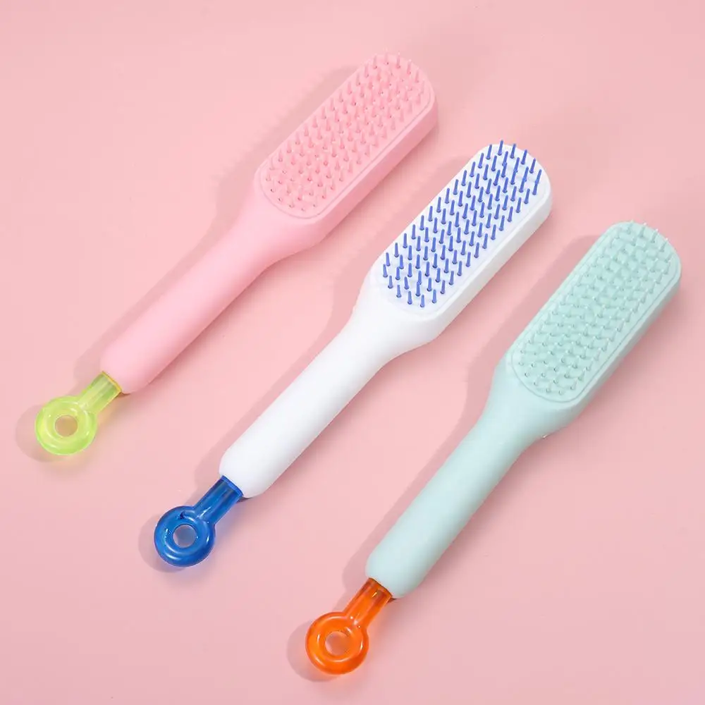 Magic Retractable Comb Self Cleaning Hair Brush Massage Anti-static Hair Smoothing Comb Hairdressing Hairstyling Tools