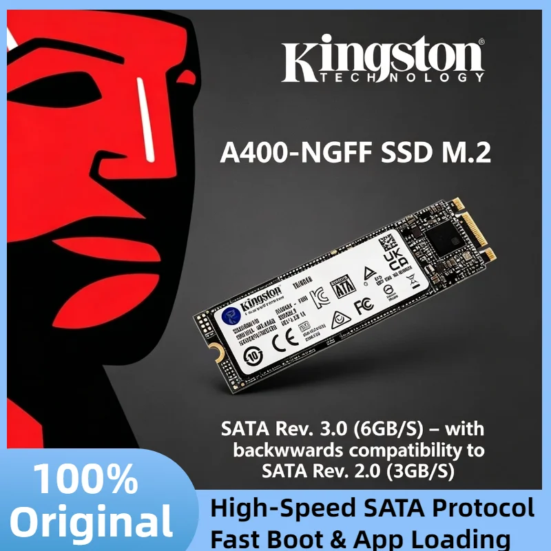

Kingston A400 M.2 2280 SATA SSD 2TB 1TB 480GB 240GB 120GB NGFF Internal Solid State Drive for Desktop Laptop Pro