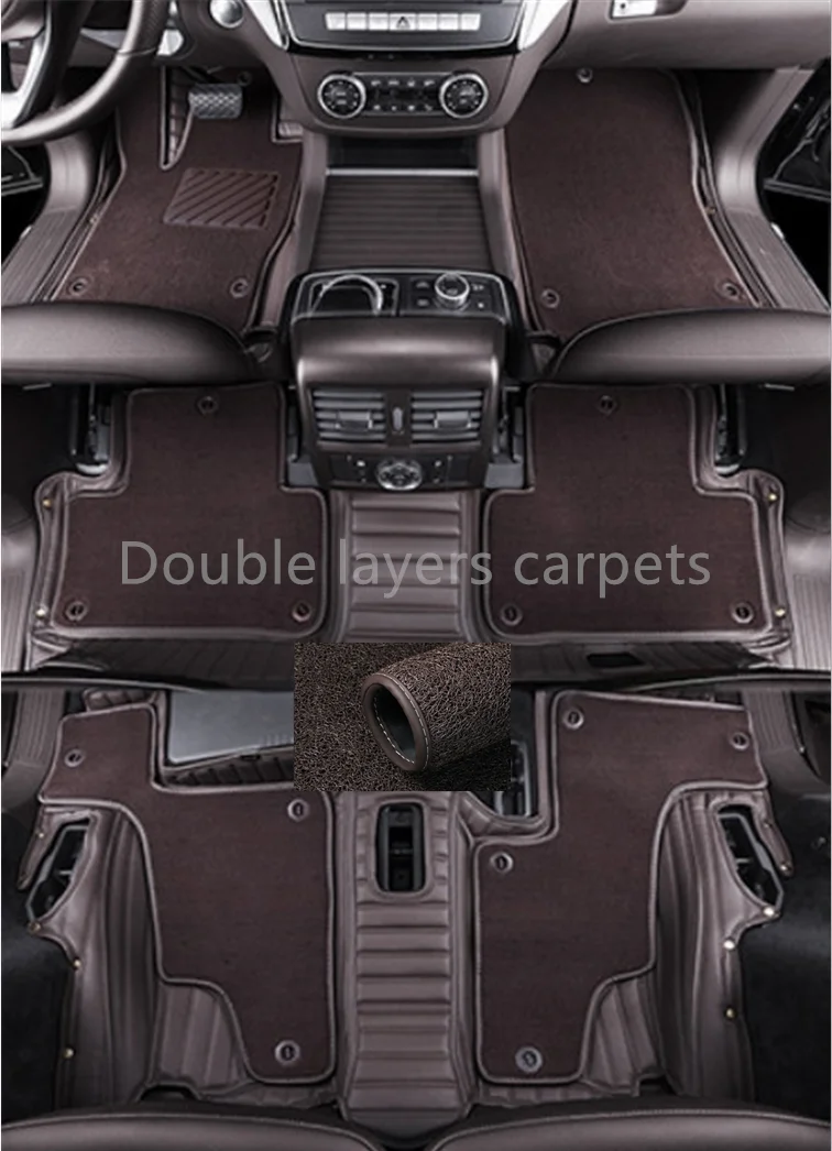 Custom car floor mats for Mercedes Benz EQB 350 2025-2022 7 seats Best quality durable double layers carpets for EQB350 2024