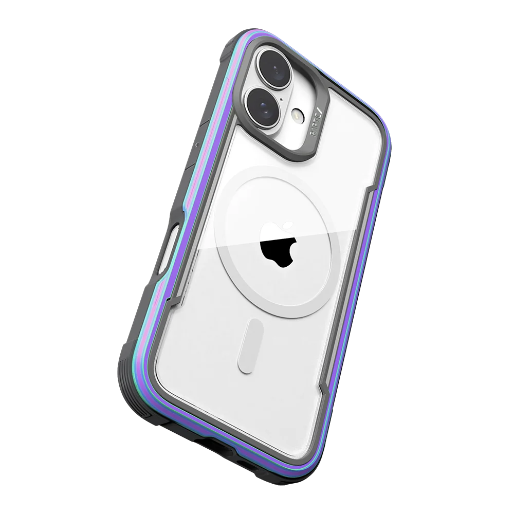 حافظة هاتف مغناطيسية من RAPTIC Shield لهاتف iPhone 16 Pro Max 16Plus إطار ألومنيوم متين تم اختبارها من الدرجة العسكرية 13FT