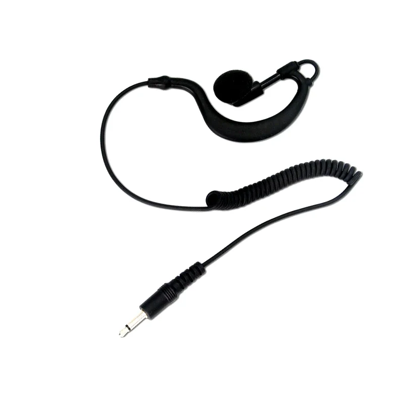 RYRA G Shape Soft Ear Hook Earpiece Headset 3.5mm Plug Ear Hook For For MP3 Smartphones Walkie Talkie Two Way Ear Bar Headphones