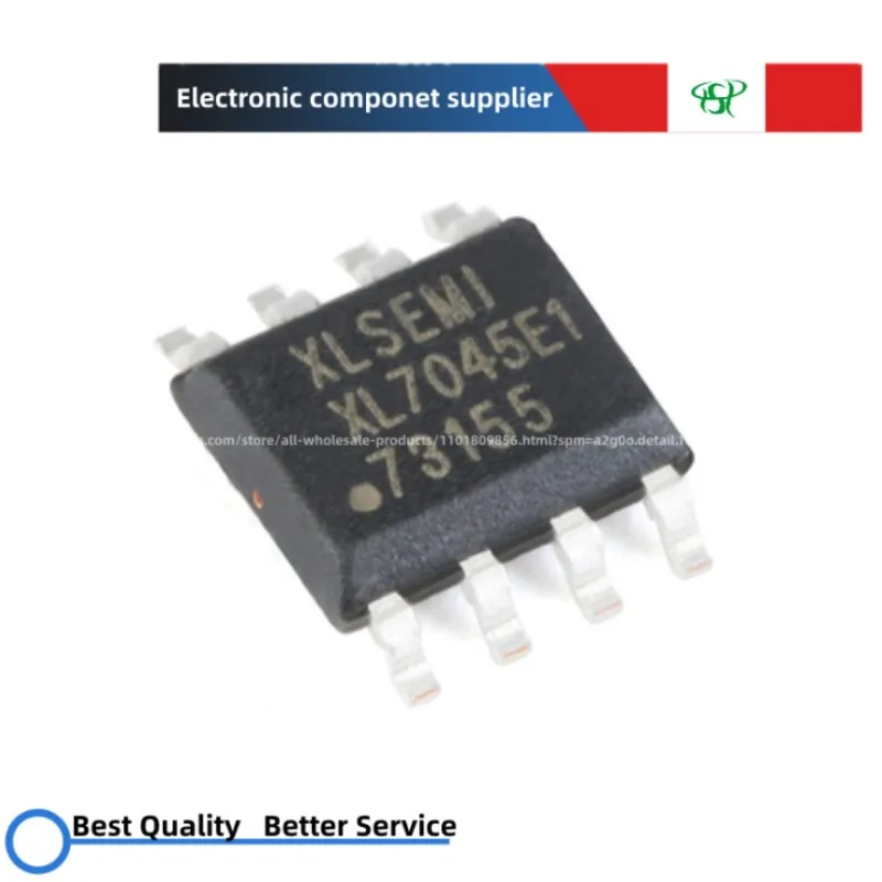 10PCS~100PCS XL7045E1 SOP-8 0.3A1.25-20V100KHz 7045 Power supply chip IC of switching frequency high voltage buck converter