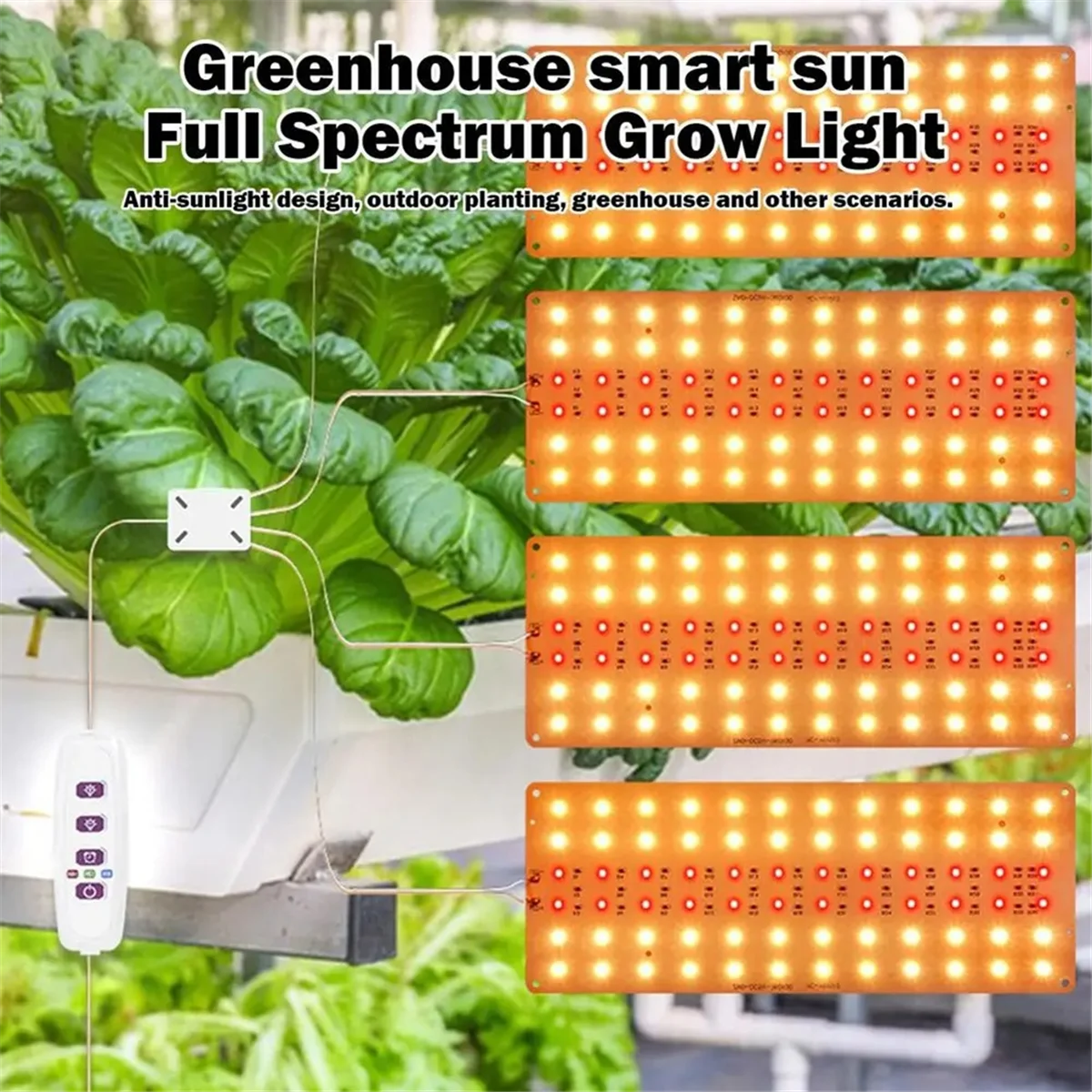 A06T-Full Spectrum Plantas Grow Light Auto On/Off LED Lâmpada Sunlight Quantum Grow Lamp 2