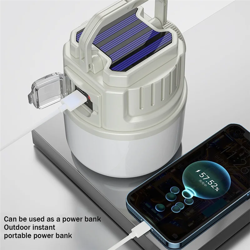 ABHS-1 Set Camping Lantern Rechargeable Camping Lights With 4 Light Modes,IPX6 Waterproof, USB C