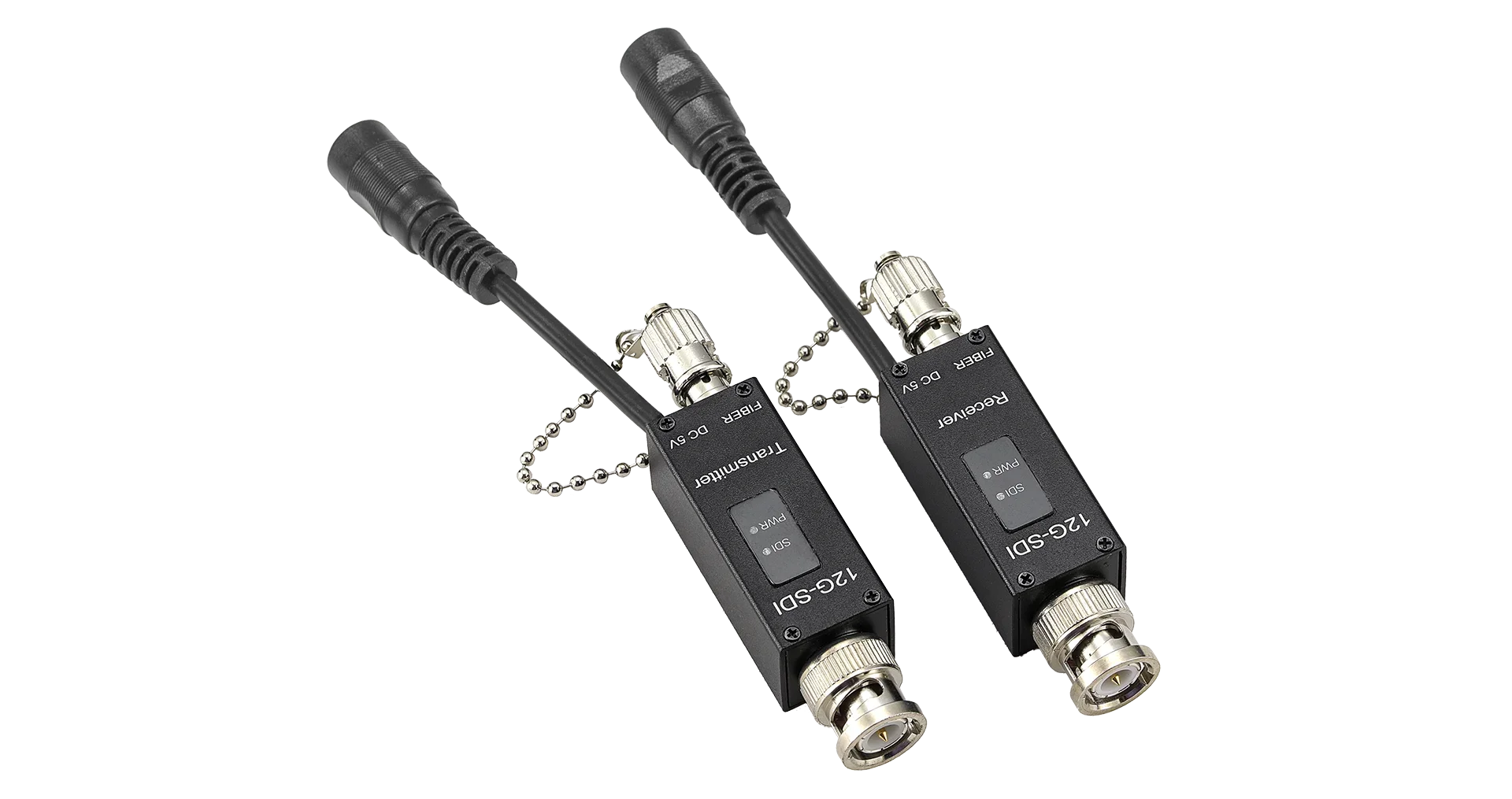 متوفر في المخزون ST Fiber Connector Mini 12G-SDI محول ألياف بصرية فيديو وضع واحد ألياف واحدة