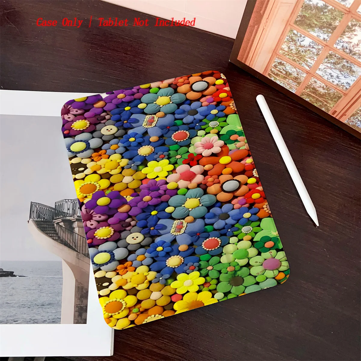 

Colorful Flower Pattern iPad Case - Shockproof Durable Cover for Apple Pro/Air/Mini