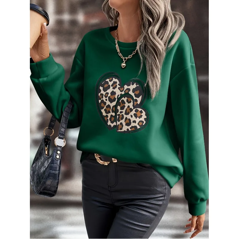 2023 Autumn and Winter Women\'s Pullover Round Neck Long Sleeve Solid Print Patchwork Sweater Office Lady Fashion Casual Tops