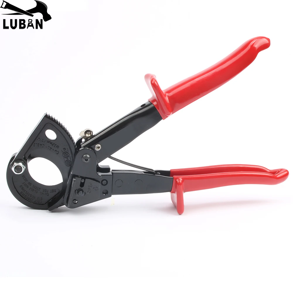 

HS-325A 240mm Hand Ratchet Cable Cutter Plier Ratchet Wire Cutter Plier Hand Tool Hand Plier for big cable Red