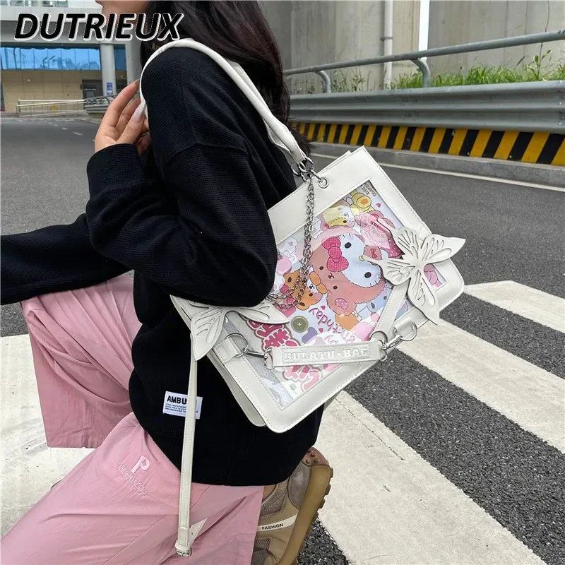 Girl Shoulder Bag Lolita Goth Japanese Style Summer Autumn Lady Handbag 2024 New Fashion Elegant Casual Women's Handbags