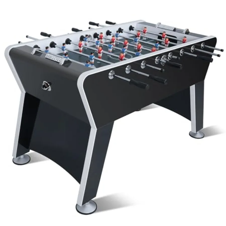 

Foosball Table 58" Competition Sized Soccer Table Game Heavy Duty Arcade Game Table with 2 Balls for Adult Home Indoor Game Roo