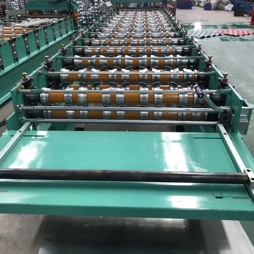 Automatic Roman Style Glazed Roofing Sheet Roll Forming Machine Aesthetic Roman Style Roofing Tile Roll Forming Machine