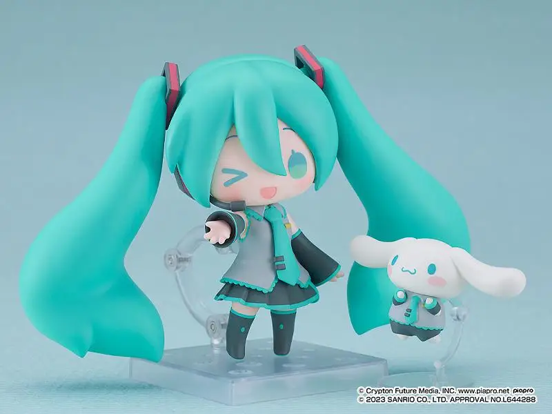 Kawaii Original Anime Figure Miku 2306 Hatsune Miku And Cinnamoroll Collectible Anime Action Figure Model Doll Toys Gifts