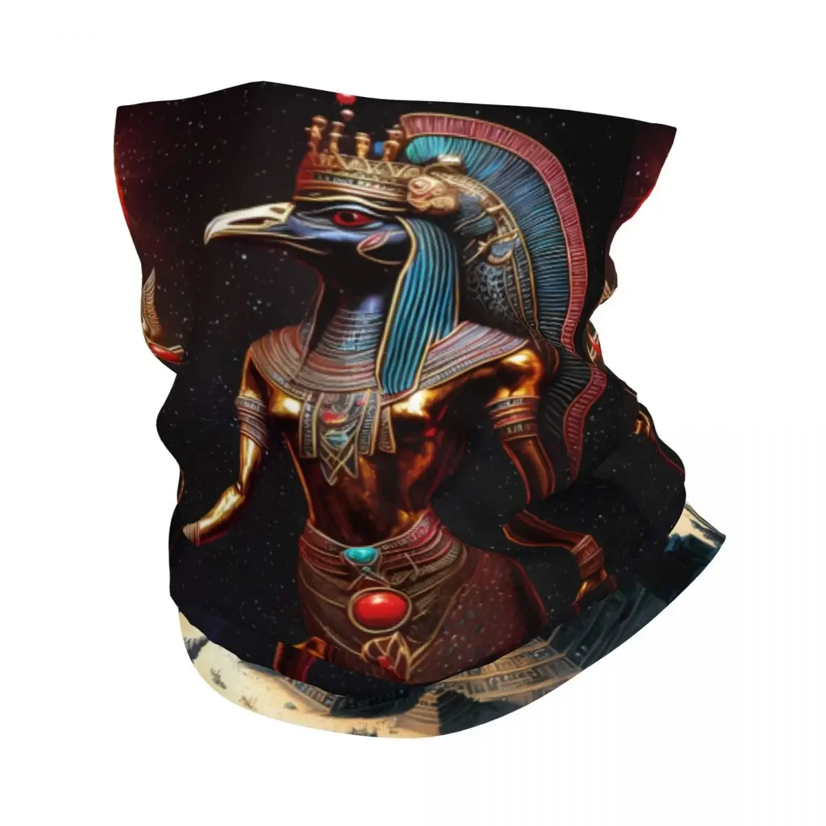 Ancient Egypt Art Scarf Neckerchief Neck Face Mask Polyester