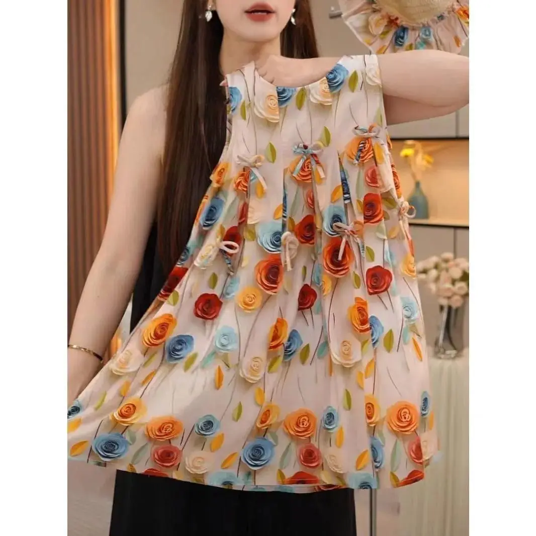 ฤดูร้อนชุดสาว 2025 เด็กใหม่สบายๆสาวชุดบอลชุดสําหรับโรงเรียน Elegant เสื้อกั๊กชุดเจ้าหญิงเสื้อผ้าเด็ก 3 ถึง 12 ปี