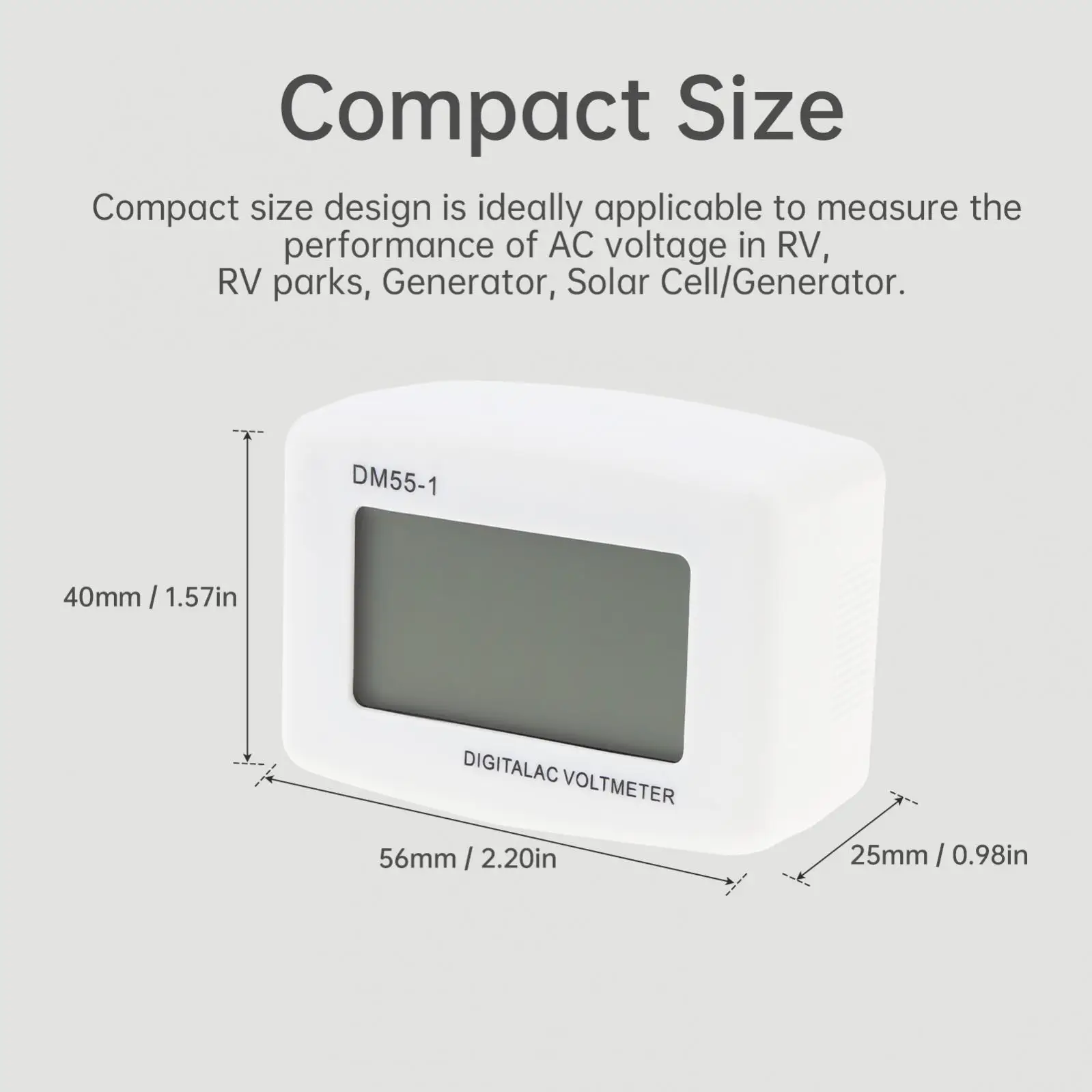 3pcs/pack AC 80-300V EU Plug LCD Digital Display Voltmeter Testers ,Household Voltage Measuring Monitor