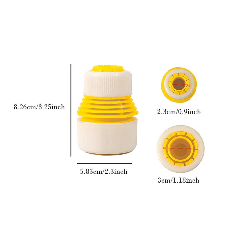 4 points/6 points/1 inch hose quick connector repair plastic water pipe connector extension adapter union