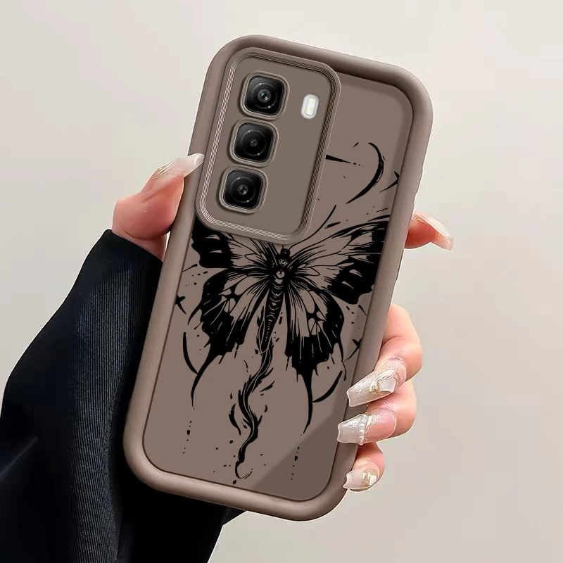 Hot 50 Black Butterfly New Sky Eye Handyhülle für Infinix Hot 50 30 40 30Play 40Pro 20S 30i 20 12i ITEL S23 A70 P55 A18S Cover