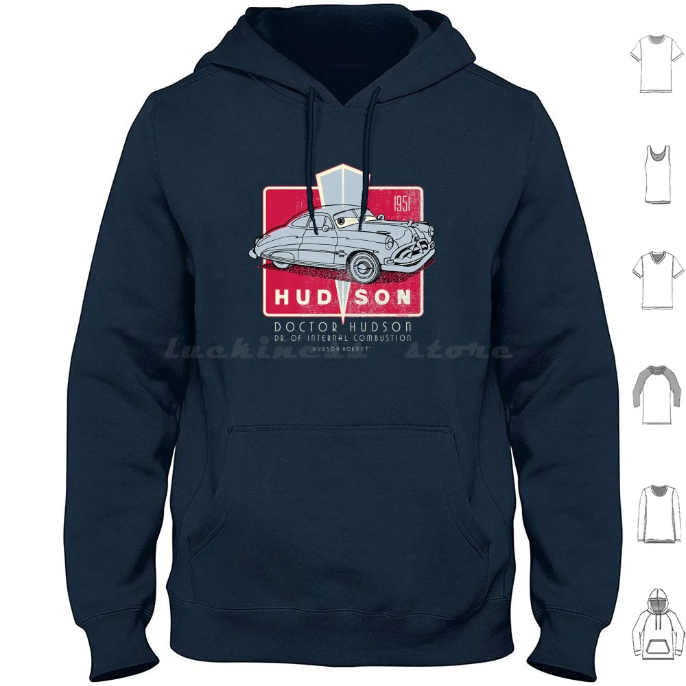 Retro usado coche 50s sudaderas con capucha de manga larga Vintage coche Hornet clásico Hornet años 50 1951 Hornet clásico Hornet clásico óxido