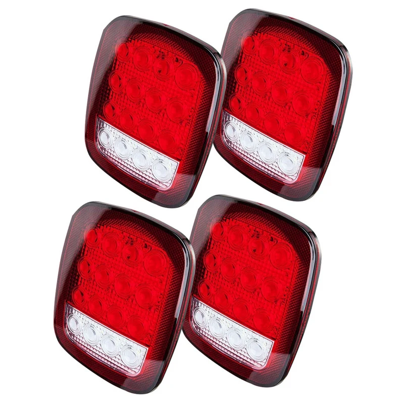 

2X LED Tail Light Rear Light Brake Reverse Turn Signal For Jeep Wrangler TJ CJ YJ