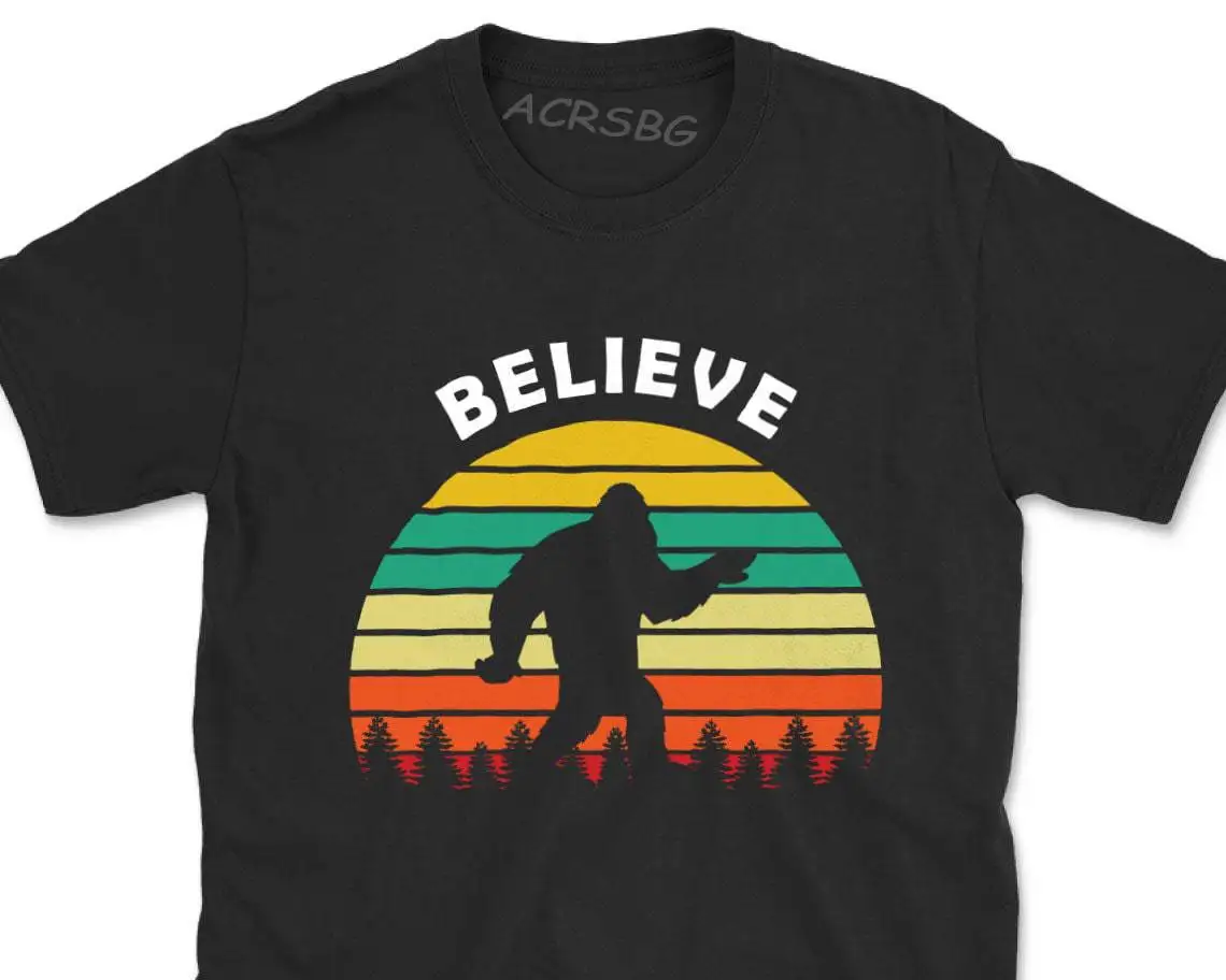 Believe Bigfoot Graphic T Shirts Creative Avocato Avocado Cat Tee Shirts Unisex Keep Calm Cheese Fashion Crew Neck Cotton Tops