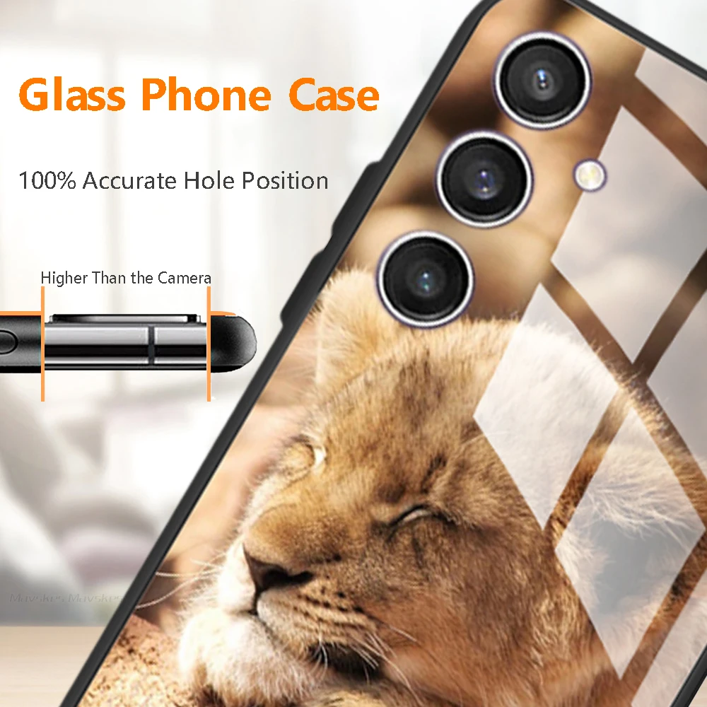 S23FE S23 FE S 23 FE Case Tempered Glass Case Cover For Samsung Galaxy S23 Plus Ultra Phone Cases For Samsung S23 FE S23+ Ultra