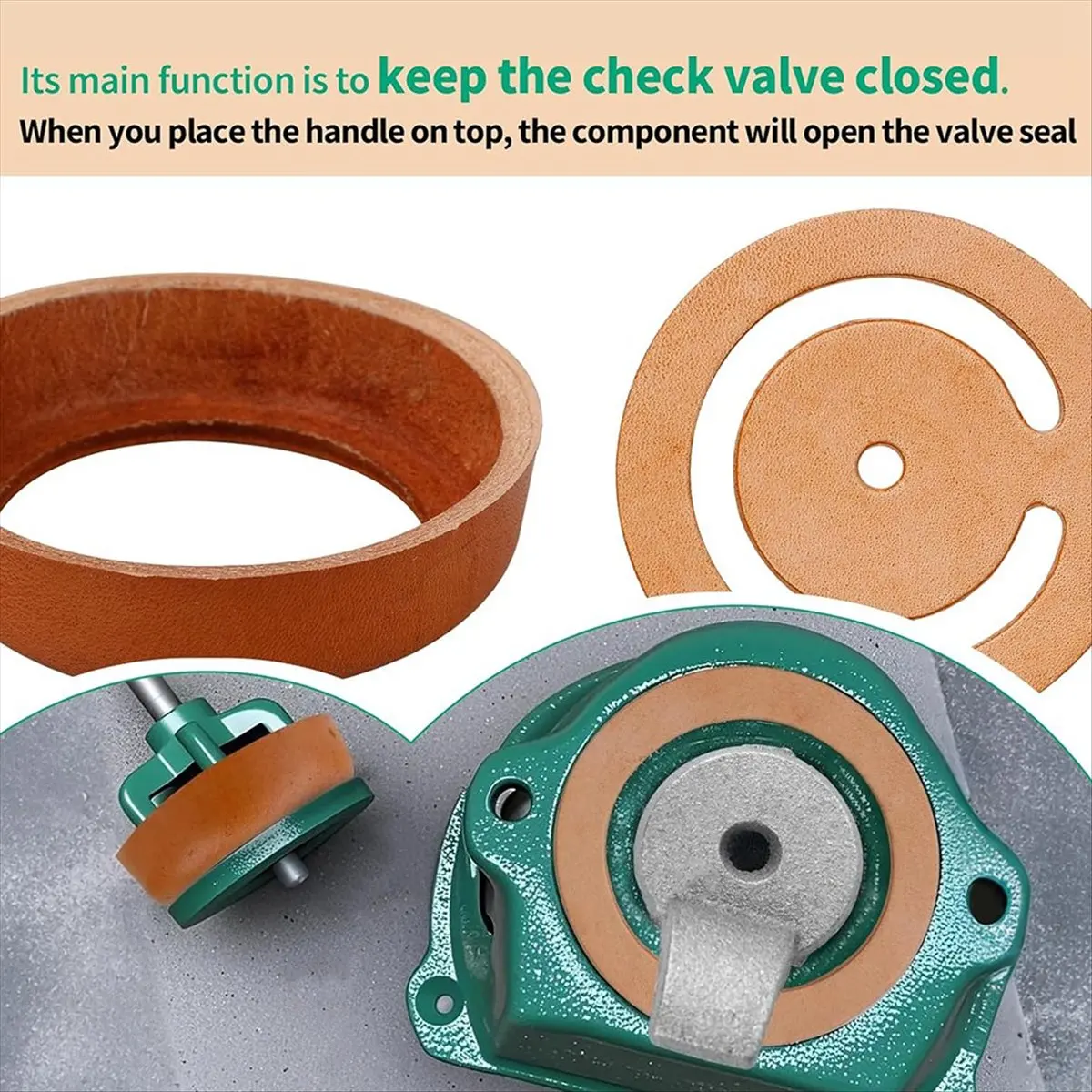 

Ремкомплект для насосов BABQ (для моделей Simmons 1160/PM500 и ручных насосов) - включает нижний клапан 3 1/2 дюйма, кожаные вставки из полиуретана, кожаные вставки для чашки из полиуретана