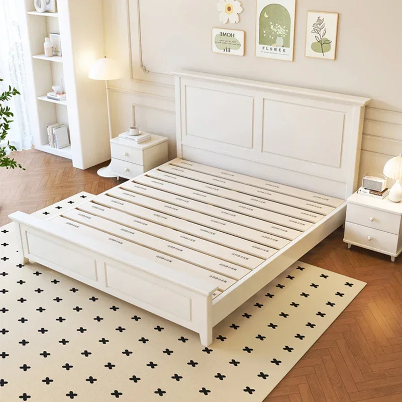 Simple Modern Beds Elegant Nordic Double Full Size Bed Frame Wood Luxury Letti Matrimoniali Eleganti Bedroom Furniture
